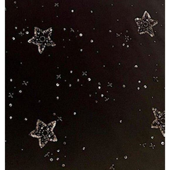 Free People Black chiffon Beaded Star Cami with adjustable raceback, M - Picture 6 of 6